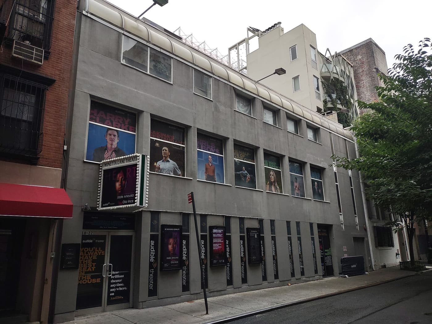 Minetta Lane Theatre (exterior & Minetta Street)